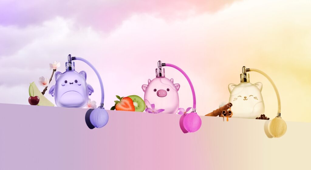 Squishmallows fragrances in moonlit mist, pink possibilities and whisked away
